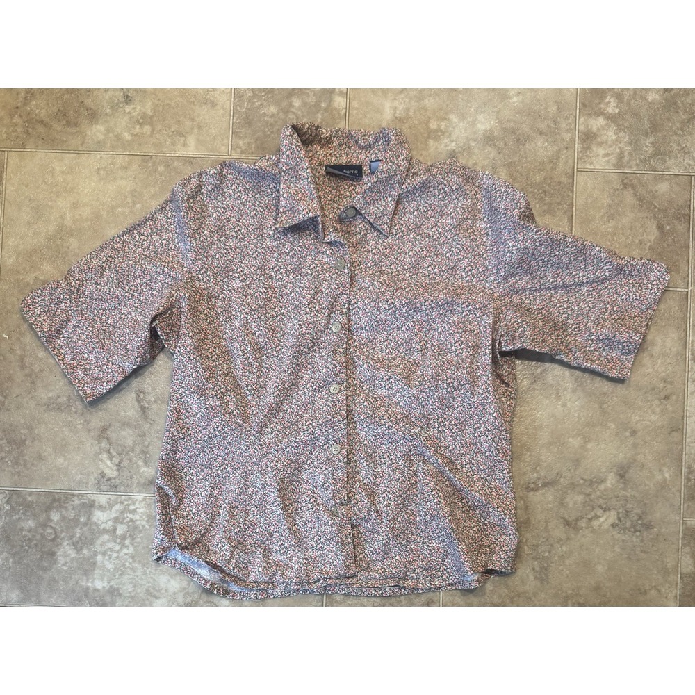 Vintage Liz Claiborne Y2K Floral Button Up Shirt XL